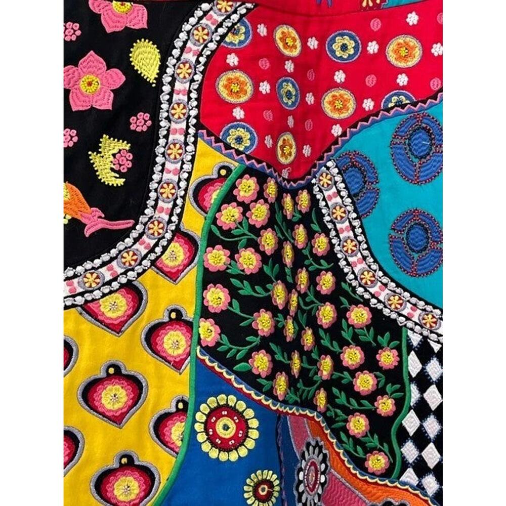 Alice + Olivia Patchwork Mini Dress Multicolor - 4 - image 4